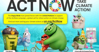 United Nations and The Angry Birds Movie 2 ActNow Campaign Art