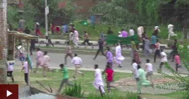 BBC Reporting on Violence in Kashmir. Photo: BBC
