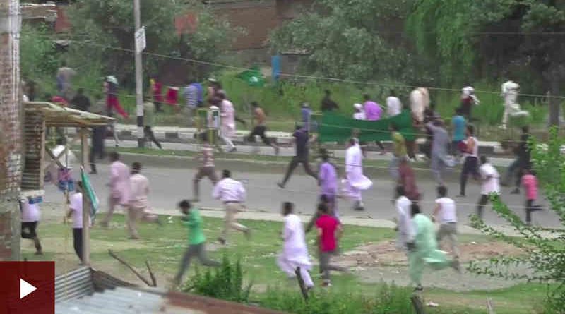 BBC Reporting on Violence in Kashmir. Photo: BBC