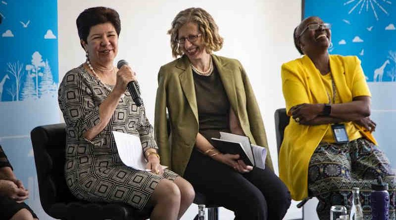 Ivana Farina, Inger Andersen and Elizabeth Mrema Photo by Florian Flussstetter / UN Environment