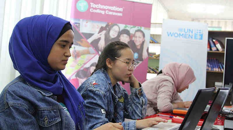 Technovation Coding Caravan. Photo: UN Women