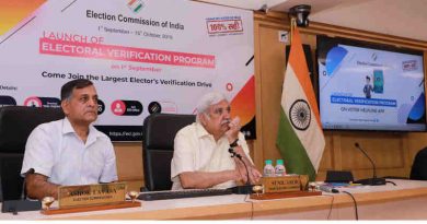 Sunil Arora launching the Electoral Verification Program, in New Delhi on September 01, 2019. Photo: PIB