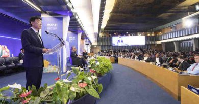 FAO Director-General Qu Dongyu addresses the High-Level Segment of the 31st Meeting of the Parties to the Montreal Protocol at FAO headquarters in Rome on November 7, 2019. Photo: FAO