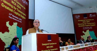 Secretary, Ministry of Housing and Urban Affairs, Durga Shanker Mishra addressing at the inaugural conclave on “National Capital Region-2041”, in New Delhi on November 11, 2019. Photo: PIB