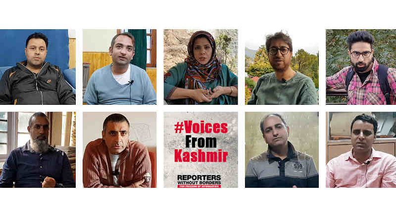 RSF Breaks Silence Forced on Journalists in Kashmir. Photo: RSF