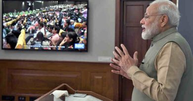 Narendra Modi addressing the gathering at the inauguration of the 5th India International Science Festival via video conferencing, in New Delhi on November 05, 2019. Photo: PIB