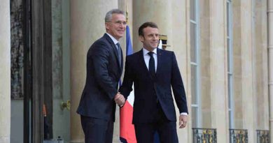 NATO Secretary General Jens Stoltenberg with French President Emmanuel Macron in Paris on 28 November 2019. Photo: NATO