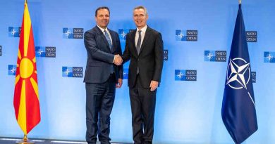 The Prime Minister of the Republic of North Macedonia, Oliver Spasovski visits NATO and meets with NATO Secretary General Jens Stoltenberg. Photo: NATO