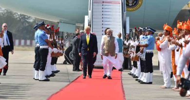 Donald Trump with Narendra Modi on February 24, 2020. Photo: PIB