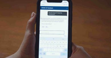 Watson Assistant for Citizens automates responses to frequently asked questions about COVID-19 on topics such as symptoms, testing, and protective measures. Photo: IBM