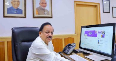 India’s Minister of Health & Family Welfare, Dr Harsh Vardhan launching the COVID India Seva on April 21, 2020. Photo: GoI (file photo)