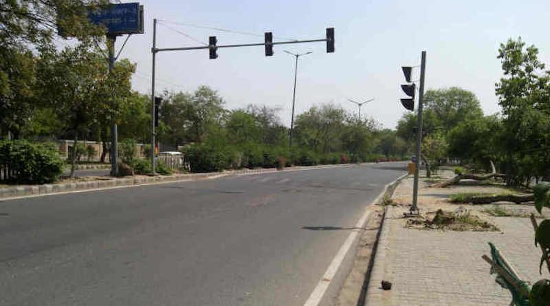 A road in New Delhi during the coronavirus lockdown in India. Photo: Rakesh Raman / RMN News Service