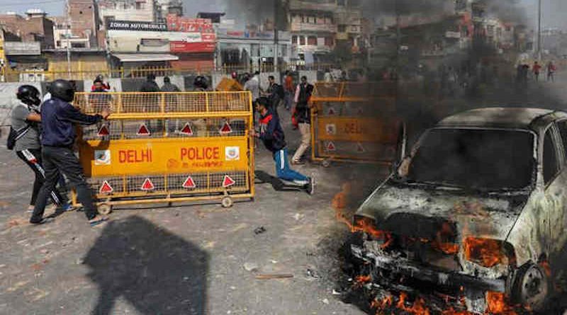 A scene of riots in Delhi. Photo: Reuters