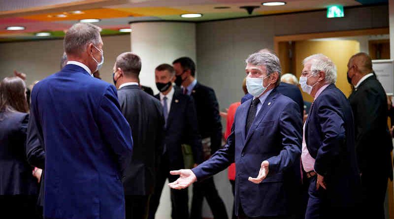 European Parliament President David Sassoli at the EU Summit. Photo: European Parliament (file photo)