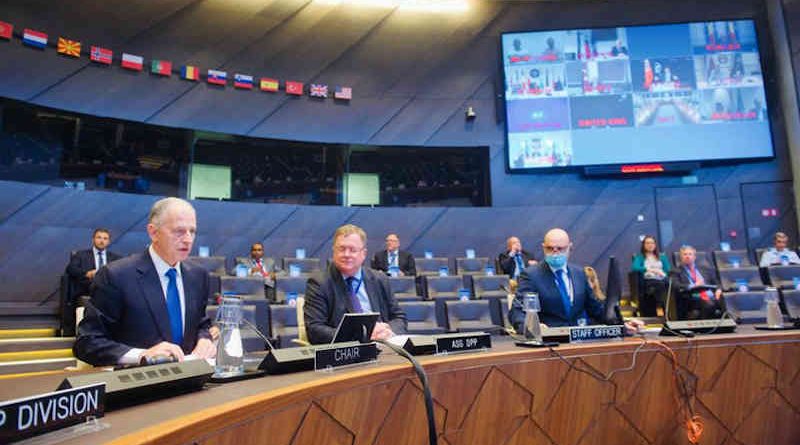 NATO Policy Directors for Civil Preparedness met by secure video conference on July 8, 2020 to exchange views and best practices in their response to the Covid-19 crisis and how to strengthen national resilience. Photo: NATO