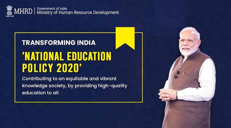 National Education Policy (NEP) 2020. Photo: HRD Ministry