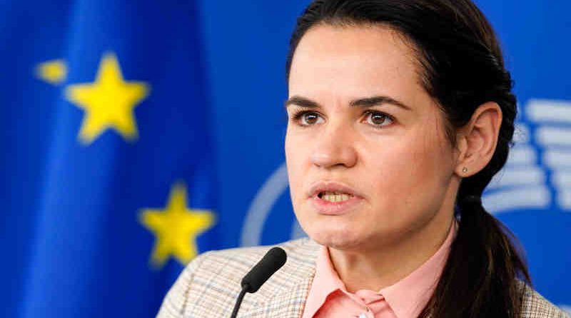 Belarusian opposition leader Sviatlana Tsikhanouskaya. Photo: European Parliament