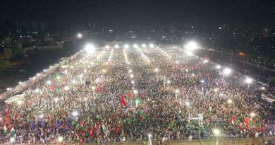Pakistan Democratic Movement Jalsa in Karachi on October 18, 2020. Photo: Pakistan Muslim League (Nawaz)