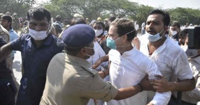Congress leaders Rahul Gandhi and her sister Priyanka Gandhi were detained on October 1, 2020 by UP Police when they were going to Hathras to meet the family of a gang rape victim. Photo: Congress