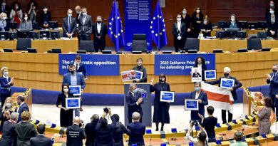 Award ceremony for the 2020 Sakharov Prize. Photo: European Parliament