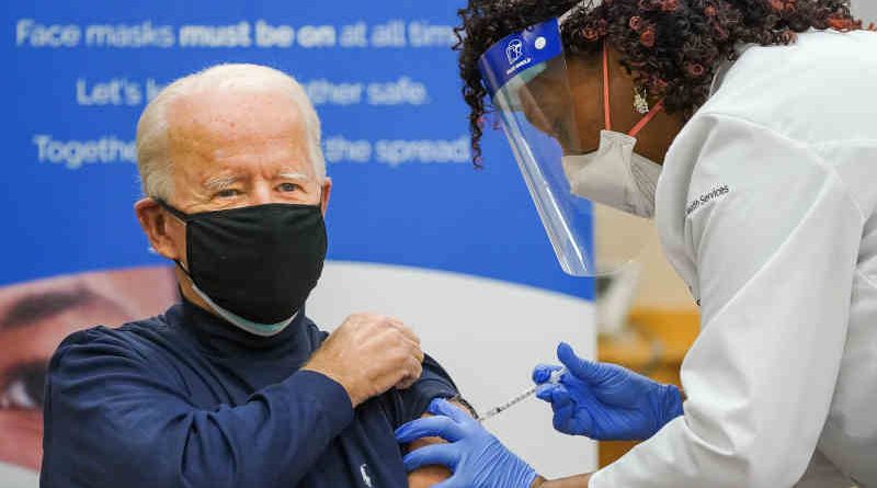 U.S. President-elect Joe Biden receiving Covid-19 vaccine on December 21, 2020. Photo: Joe Biden / Twitter (file photo)