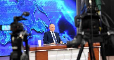 Russian President Vladimir Putin addressing his annual press conference on December 17, 2020. (file photo) Photo: Kremlin