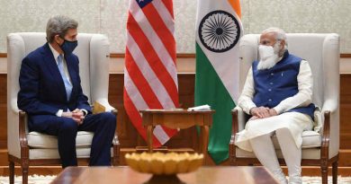 The U.S. Special Presidential Envoy for Climate, Mr. John Kerry, meeting the Prime Minister of India, Mr. Narendra Modi, in New Delhi on April 7, 2021. Photo: PIB (file photo)