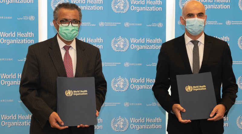 WHO Director-General Dr Tedros Adhanom Ghebreyesus at the launch program of WHO BioHub Facility on May 24, 2021. Photo: WHO