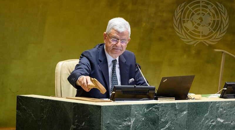 President of the 75th session of the United Nations General Assembly and the special session against corruption, Mr. Volkan Bozkır. Photo: UN General Assembly