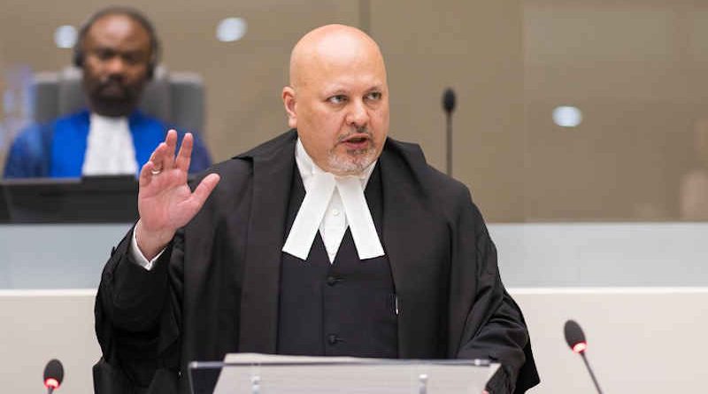 Mr Karim Asad Ahmad Khan QC taking his solemn oath as ICC Prosecutor on June 16, 2021. Photo: ICC-CPI