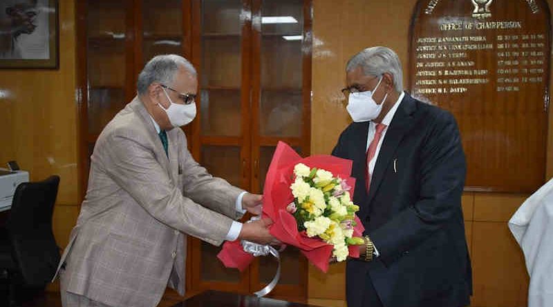 Arun Kumar Mishra, former Judge of the Supreme Court of India, joined as the new Chairperson of the National Human Rights Commission (NHRC) of India on June 2, 2021. Photo: NHRC