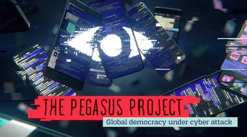 The Pegasus Project: Global Democracy Under Cyber Attack. Photo: Amnesty International