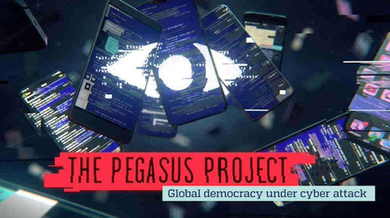 The Pegasus Project: Global Democracy Under Cyber Attack. Photo: Amnesty International