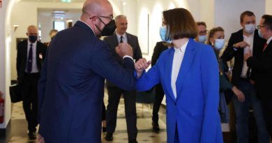 Charles Michel, President of the European Council with exiled Belarusian opposition leader Svetlana Tikhanovskaya. Photo: European Council / Twitter