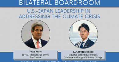 Bilateral Boardroom: U.S.-Japan Leadership in Addressing the Climate Crisis. Photo: Twitter / Special Presidential Envoy John Kerry