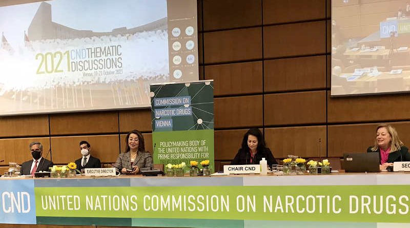 The third round of the Thematic Discussions of the Commission on Narcotic Drugs (CND) held from 19 to 21 October 2021. Photo: UNODC