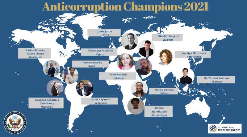 International Anticorruption Champions. Photo: U.S. Department of State