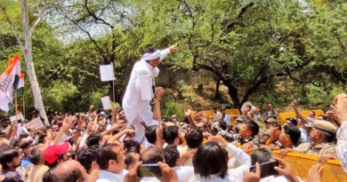 Congress protests against Modi government in Delhi on June 16, 2022. Photo: Congress (file photo)