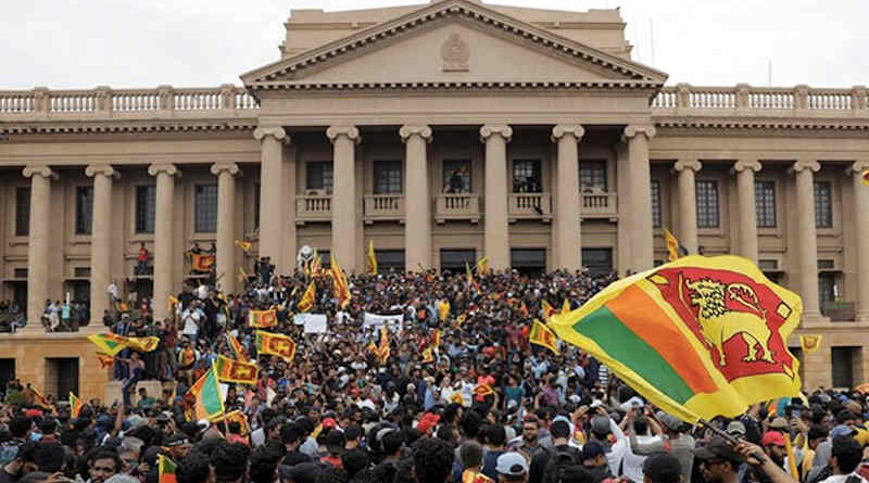 Protests in Sri Lanka. Photo: NDTV (file photo)