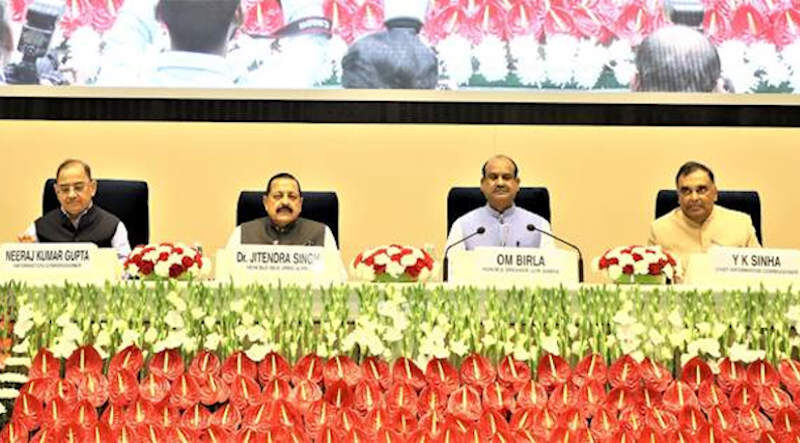 Annual Convention of Central Information Commission (CIC) titled, “Azadi Ka Amrit Mahotsav: Citizen–centric Governance through RTI” at Vigyan Bhawan, New Delhi, on November 9, 2022. Photo: PIB