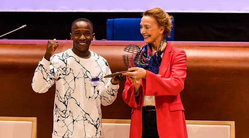 The Council of Europe (CoE) announced that the winner of its 2022 Democracy Innovation Award was the Justice Code Foundation Trust (Zimbabwe) for its human rights remedy application Astrea Justice. Photo: CoE
