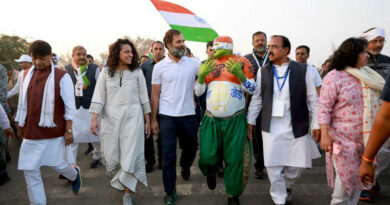 Indian actress Swara Bhasker walked with the Bharat Jodo Yatra or Unite India March being led by Congress leader Rahul Gandhi on December 1, 2022. Photo: Congress
