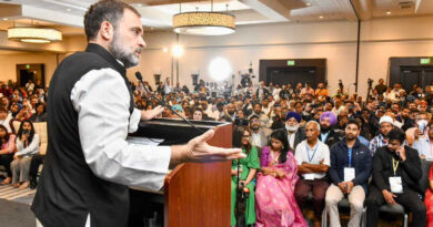 Congress leader Rahul Gandhi interacting with the Indian diaspora in San Francisco, California, in the United States on May 30, 2023. Photo: Congress