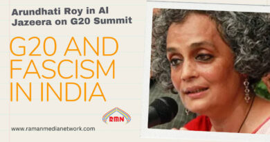 Arundhati Roy Speaks on G20 Summit and Fascism in India. Photo: RMN News Service