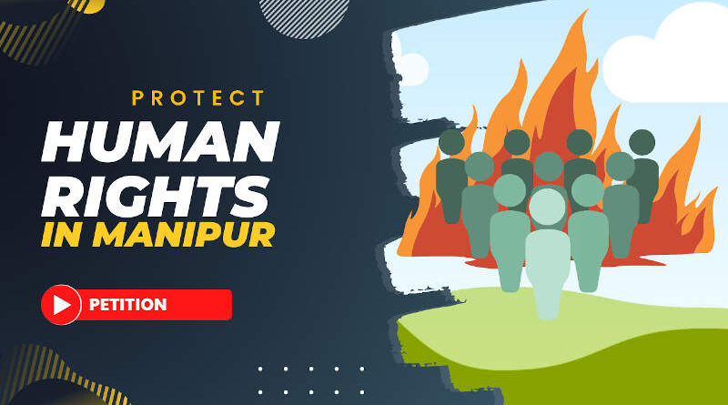 Protect Human Rights in Manipur. Photo: RMN News Service