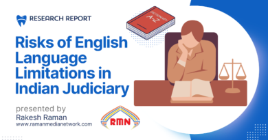 Research Report on the Use of English in Indian Courts. By RMN News Service