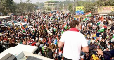 Congress leader Rahul Gandhi addressing a public rally in Assam on January 23, 2024. Photo: Congress