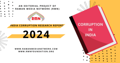 Research Project on Corruption in India Launched for 2024. By RMN News Service