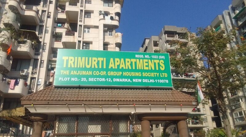 Anjuman CGHS (Trimurti Apartments) Plot No. 20, Sector 12, Dwarka, New Delhi 110 078. Photo courtesy: Residents