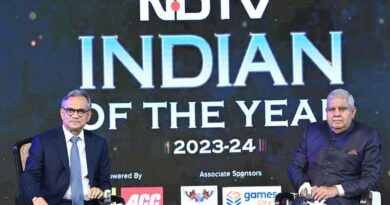 India’s Vice-President Jagdeep Dhankhar at the ‘NDTV India of the Year Awards 2023-2024 on March 23, 2024. Photo: PIB